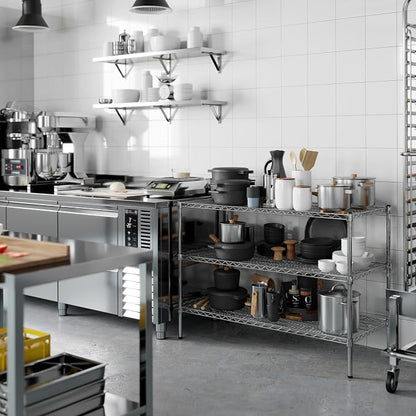 21" Deep x 48" Wide x 34" Height Wire Shelving Kit | 3-Tier | NSF Commercial - Image 8