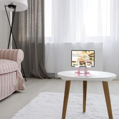 KABCON Tablet Stand, 【Updated】 Adjustable Eye-Level Aluminum Solid Desktop - Image 3