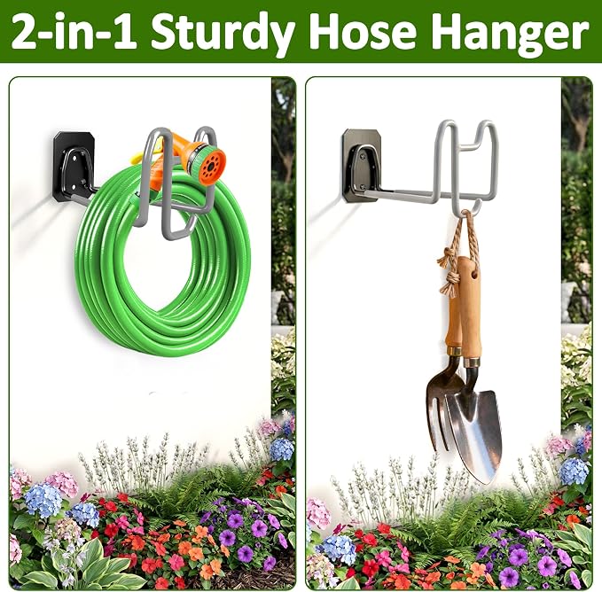 Garden Hose Holder with Hook - Image 3