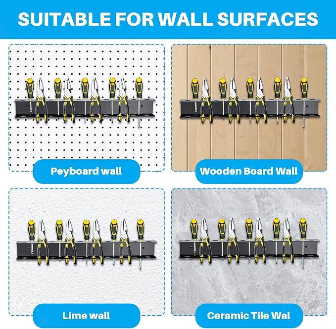 TSUMAZRURE Screwdriver Wall Rack, Screw Driver Holder and Screwdriver Rack - Image 6