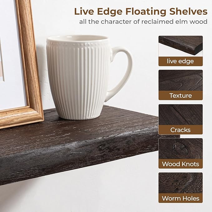 Axeman 72 inch Extra Long Floating Shelves - Image 8