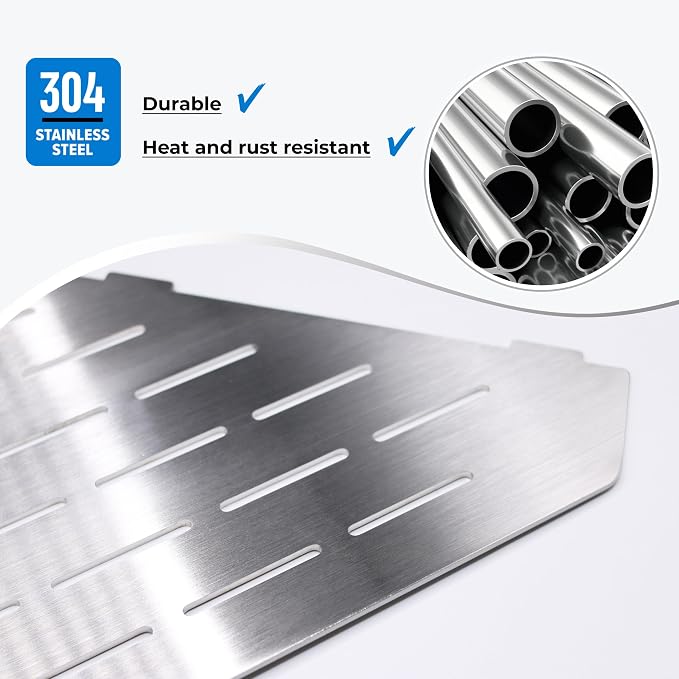 FerdY 2-Pack 10" Brushed Nickel Recessed Corner Shower Shelf, - Image 4