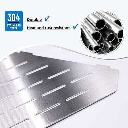 FerdY 2-Pack 10" Brushed Nickel Recessed Corner Shower Shelf, - Image 4