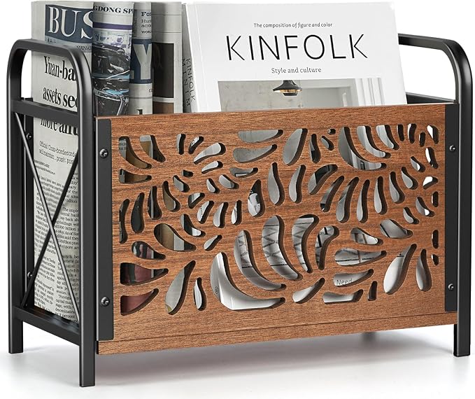 Magazine Holder, Magazine Rack Floor, Wood Magazine File Holder, Magazine by CILXGQLN