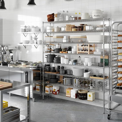 14" Deep x 72" Wide x 86" Height Wire Shelving Kit | 8-Tier | NSF Commercial - Image 2
