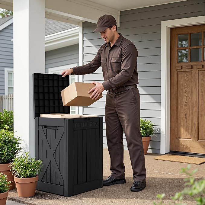 Flamaker 50 Gallon Deck Box, Package Delivery Storage Box - Image 6