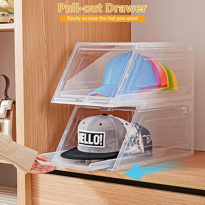 Amllas 2 Pack Stackable Hat Organizer - Image 2