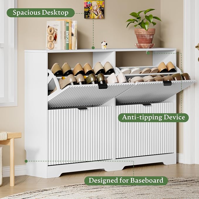 Xixini Shoe Storage Cabinet for Entryway - Image 4