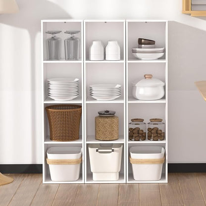 4 Cube Storage Organizer, Cube Shelf, Freestanding 4 Tier Open Shelf Bookcase - Image 9