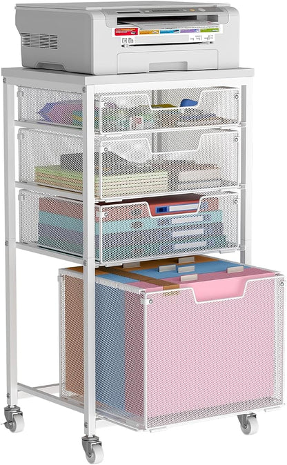 Sbanmao 4 Drawer Rolling File Cart by shengbaomaoyi