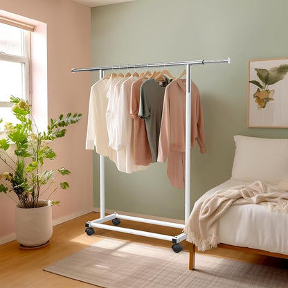 Simple Houseware Standard Rod Garment Clothing Rack, Extendable Width from 30 - Image 4