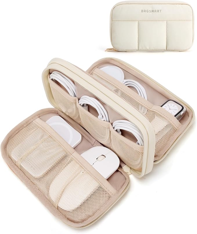 BAGSMART Electronics Organizer Travel Case, Cord Storage by BAGSMART