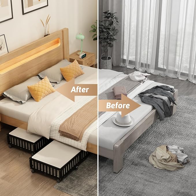 Bamboo Under Bed Storage Containers - Image 5