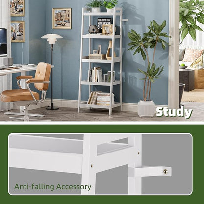 Bookshelf, 5 Tier Ladder Bookcase - Image 8