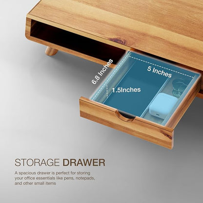 TINAMO Acacia Wood Monitor Stand - Image 4