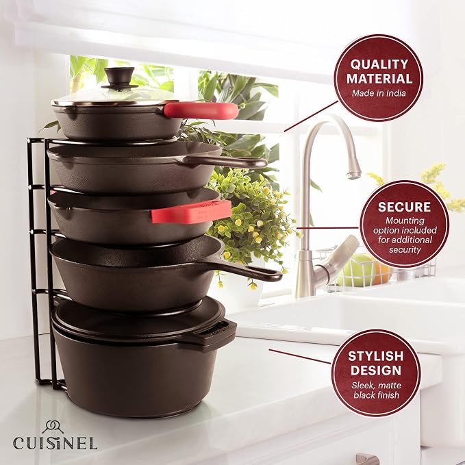 Cuisinel Pots and Pans Organizer Rack - Image 5