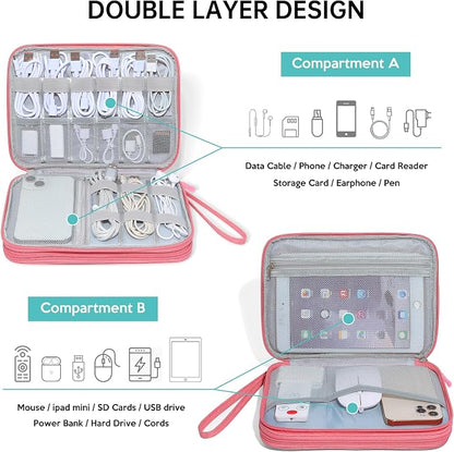CILLA Electronics Organizer Travel, Travel Cord Organizer Case, Compact - Image 3