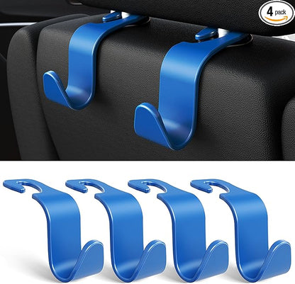 Amooca Car Seat Headrest Hook 4 Pack Hanger Universal Vehicle Car Storage by Amooca