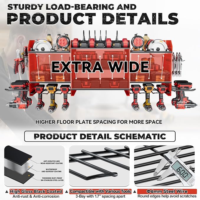 Upgrade Large Power Tool Organizer Wall Mount - Image 4
