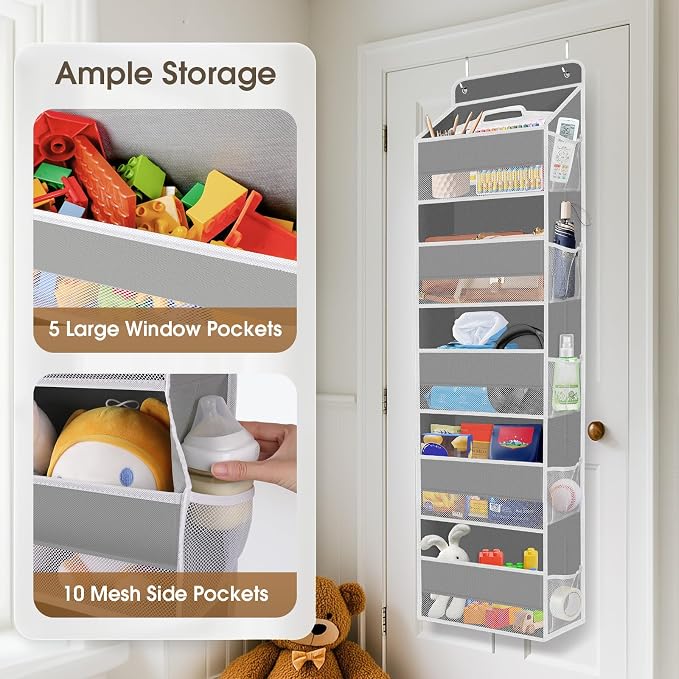 1 Pack Over The Door Organizer, Hanging Storage Organizer - Image 4