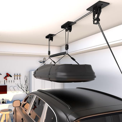 Cargo Box Pulley System for Garage Storage, Heavy-Duty - Image 2