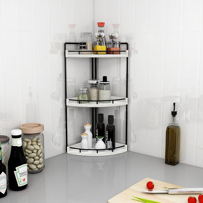 Dorhors Corner Bathroom Organizer Countertop, Vanity Counter Storage Shelf | 3 - Image 5