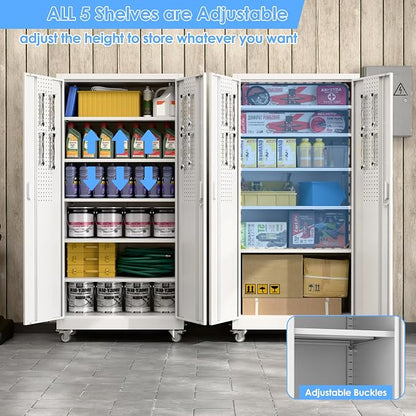 Metal Garage Storage Cabinet - Image 4