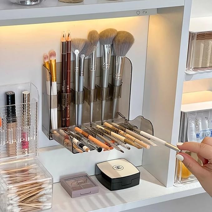 Wall-Mounted Makeup Organizers, 16-Slot Eyeliner Lip Liner Organizer Holder - Image 2