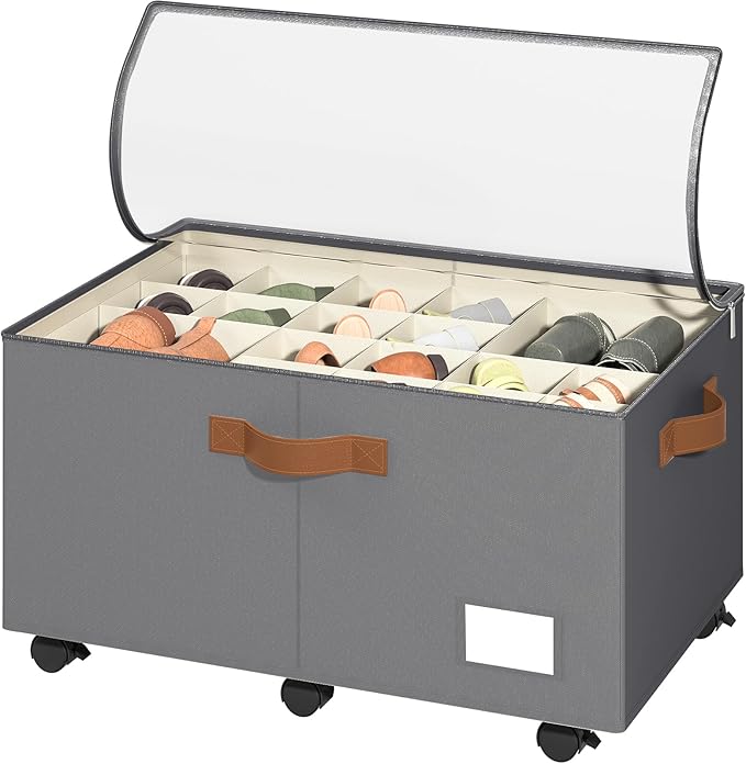Foyego Shoe Organizer for Closet, Shoe Storage Organizer by Foyego