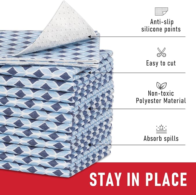 Cooyes 6 Pack 12" × 24" Cloth Shelf Liners - Image 3