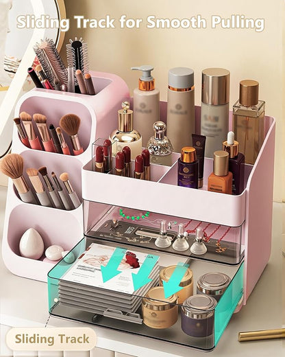 Makeup Organizer with Drawers, Skincare Organizer, Storage Box Cosmetic Display - Image 6