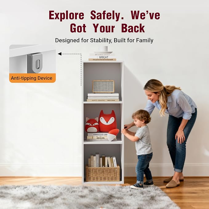 Book Shelf, Wooden Cube Storage Organizer - Image 4
