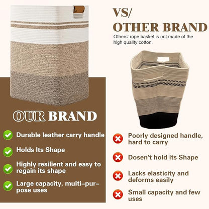 Laundry Hamper, 85L Tall Laundry Basket - Image 5