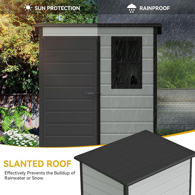 DWVO 5x3 FT Outdoor Storage Shed - Image 2