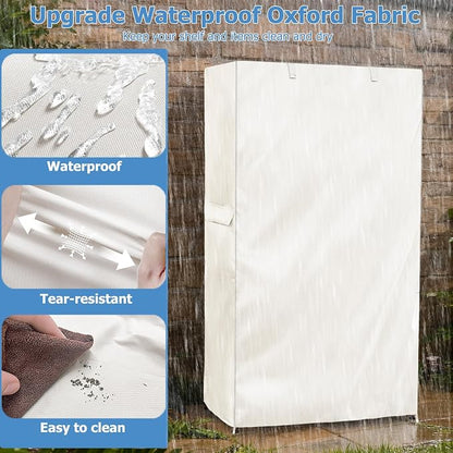 Storage Shelf Cover, Outdoor Heavy Duty 600D 48''W x 24''D x 72''H Dustproof - Image 9