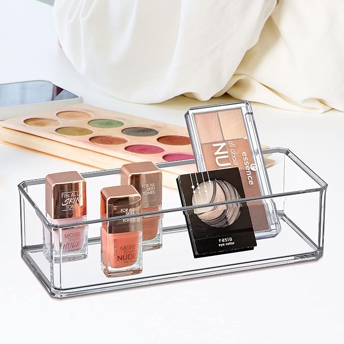 Amazing Abby - Glamour - Acrylic 1-Compartment Makeup Organizer, Transparent - Image 3