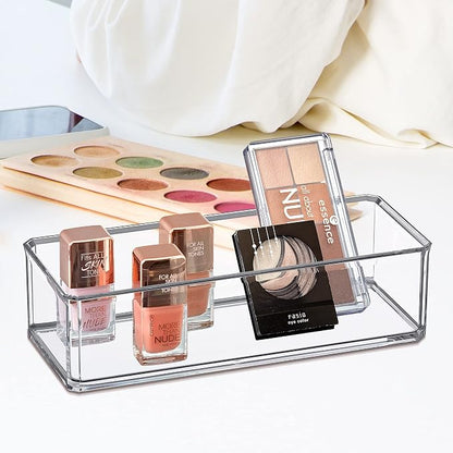 Amazing Abby - Glamour - Acrylic 1-Compartment Makeup Organizer, Transparent - Image 3