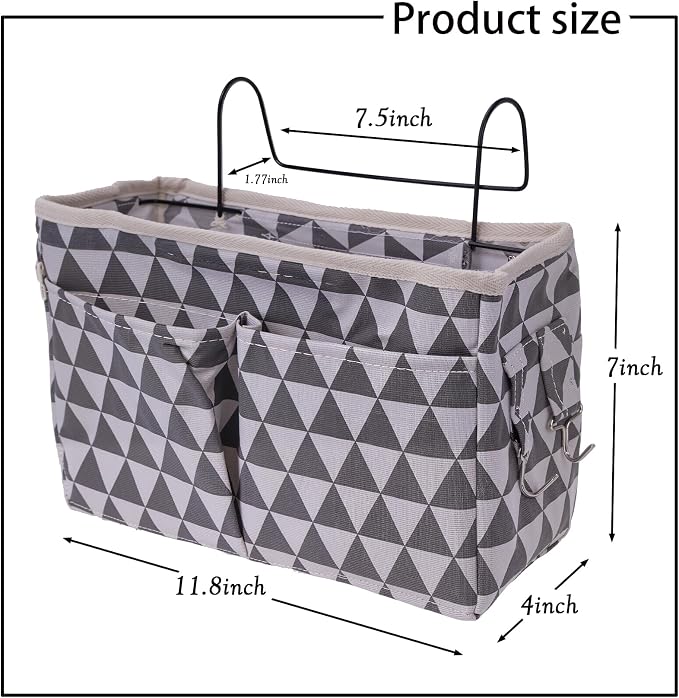 Bedside Caddy Organizer Hanging Storage Basket - Image 2