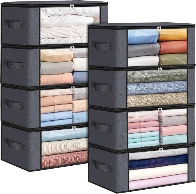 Fab totes 35L Closet Organizers and Storage, Foldable Under Bed Storage by Fabtotes