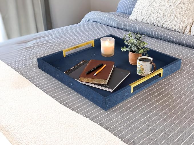 HofferRuffer Faux Leather Serving Tray - Image 3