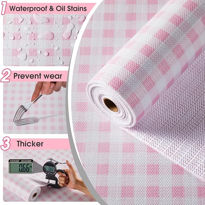 Drawer and Shelf Liner, Non-Slip Kitchen Cabinet Liners Non-Adhesive Thick - Image 5