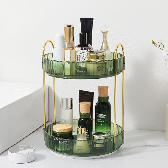 Rotating Makeup Organizer for Vanity, Perfume Skincare Lipstick Organizers for by Aveniee