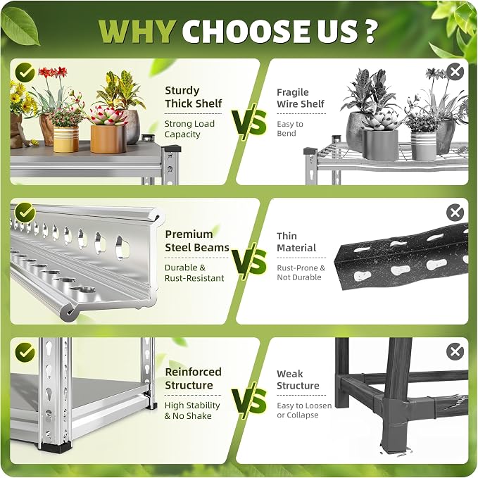 REIBII 72" H Waterproof Plant Stand - Image 6