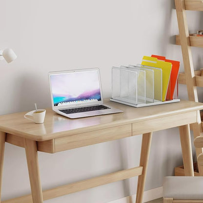 Kuntine.B Desk File Organizer Upright Mesh Desktop Organizer File Sorter Office - Image 7