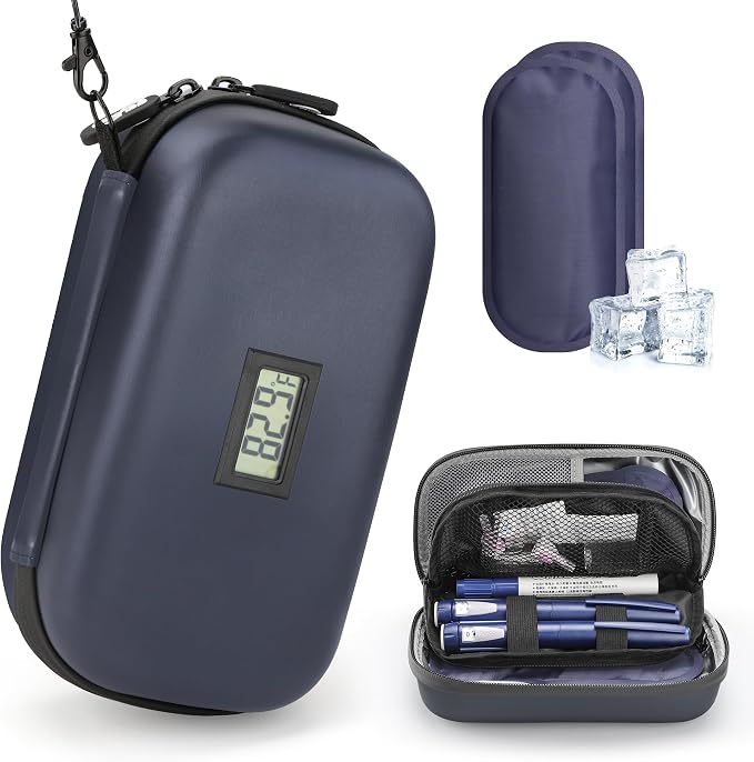 Insulin Cooler Travel Case Diabetic Medication Insulated Cool Organizer by Gelozid