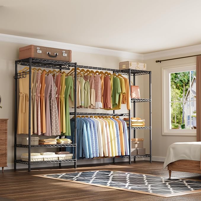 Golpart Heavy Duty Clothes Rack Metal Wardrobe - Image 3
