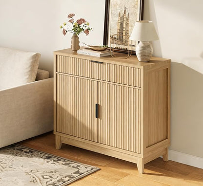 Vabches Fluted Sideboard Buffet Cabinet - Image 8