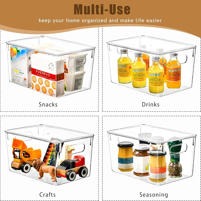 12 Pack Clear Storage Bins - Image 8