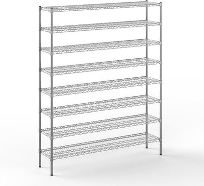 14" Deep x 60" Wide x 74" Height Wire Shelving Kit | 8-Tier | NSF Commercial by Regal+Altair