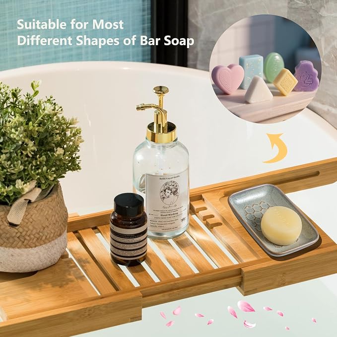 Gomakren Soap Dish for Shower, Bar Soap Holder, Ceramic Soap Dishes for Bar Soap - Image 6